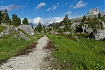  Widoki z okolic Lagazuoi i Passo Falzarego na Cinque Torri. W czasie wojny z jednej strony były stanowiska austriackie, z drugiej włoskie.